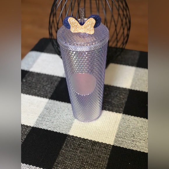 Starbucks tumbler straw ears.